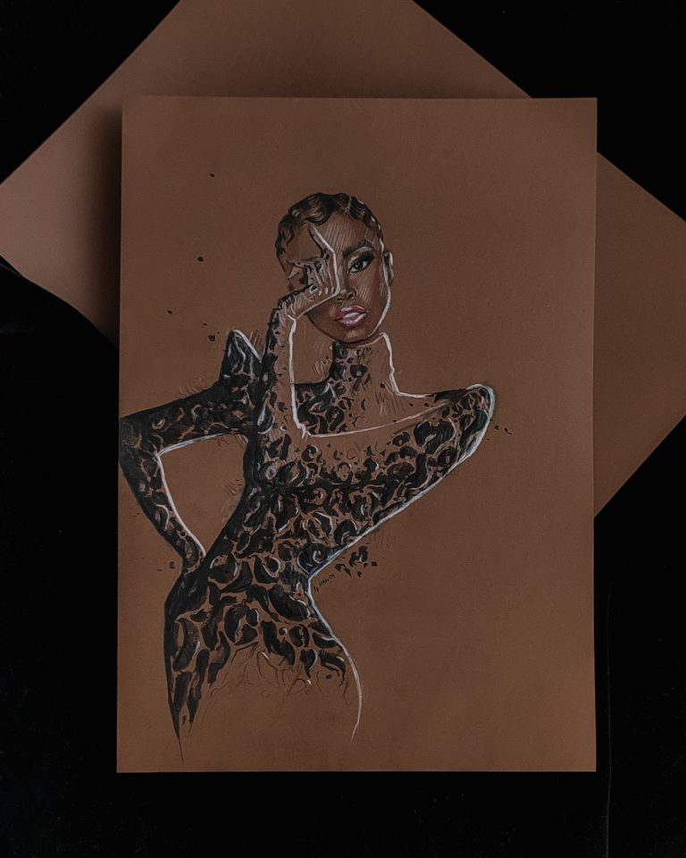 BY HANLI Fashion Live Event Artist High Fashion sketch